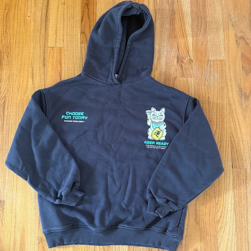 Zara kids Maneki cat hoodie.